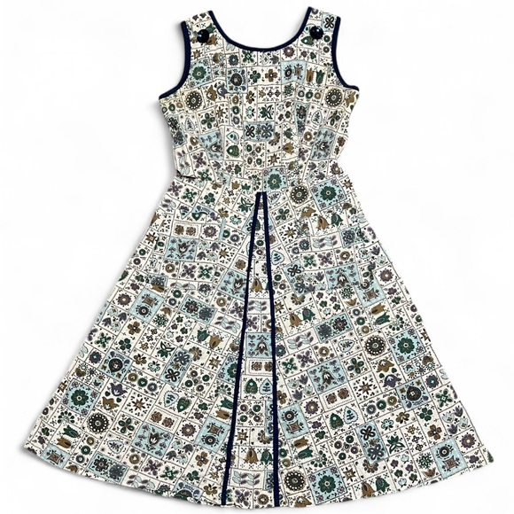 American Vintage Button A-Line Midi Dress